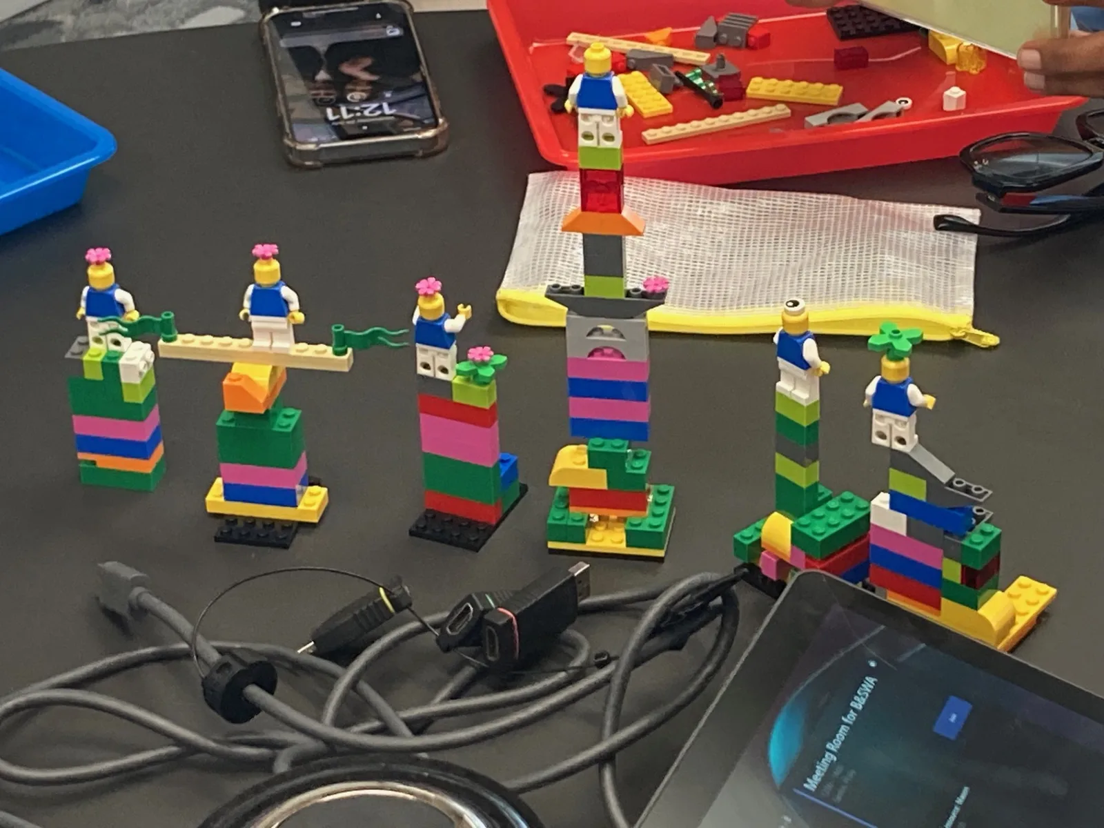 LEGO® Serious Play® models built during a Birmingham and Solihull Women's Aid fundraising workshop
